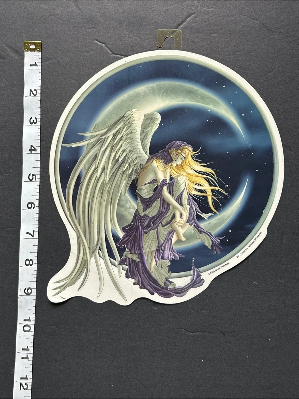 Rare Vintage Large 2005 Fairy Crescent Moon StickerDecal  Nene Thomas Moonlight